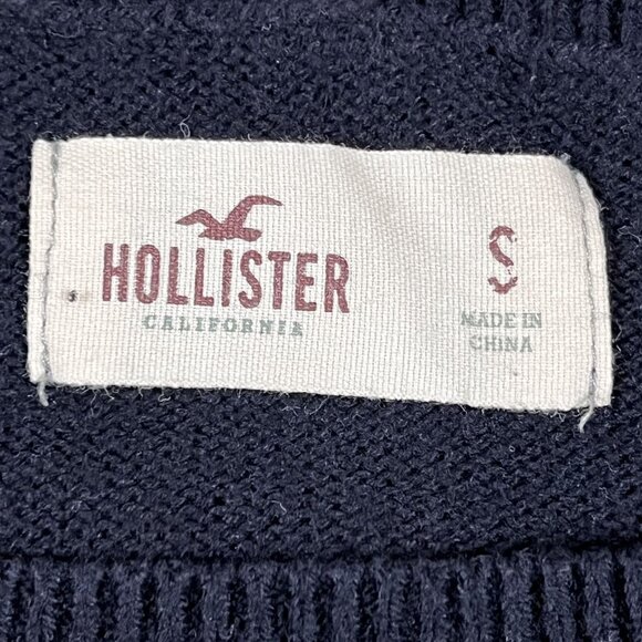 Y2K Hollister Sweater Womens Small Black & Green Palm Tree Pullover - Picture 3 of 5